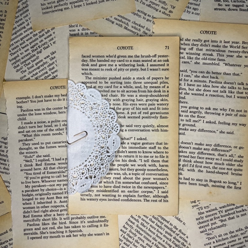 

20pc kertas vintage novel bahasa inggris / novel old paper for scrapbook journal journaling bujo