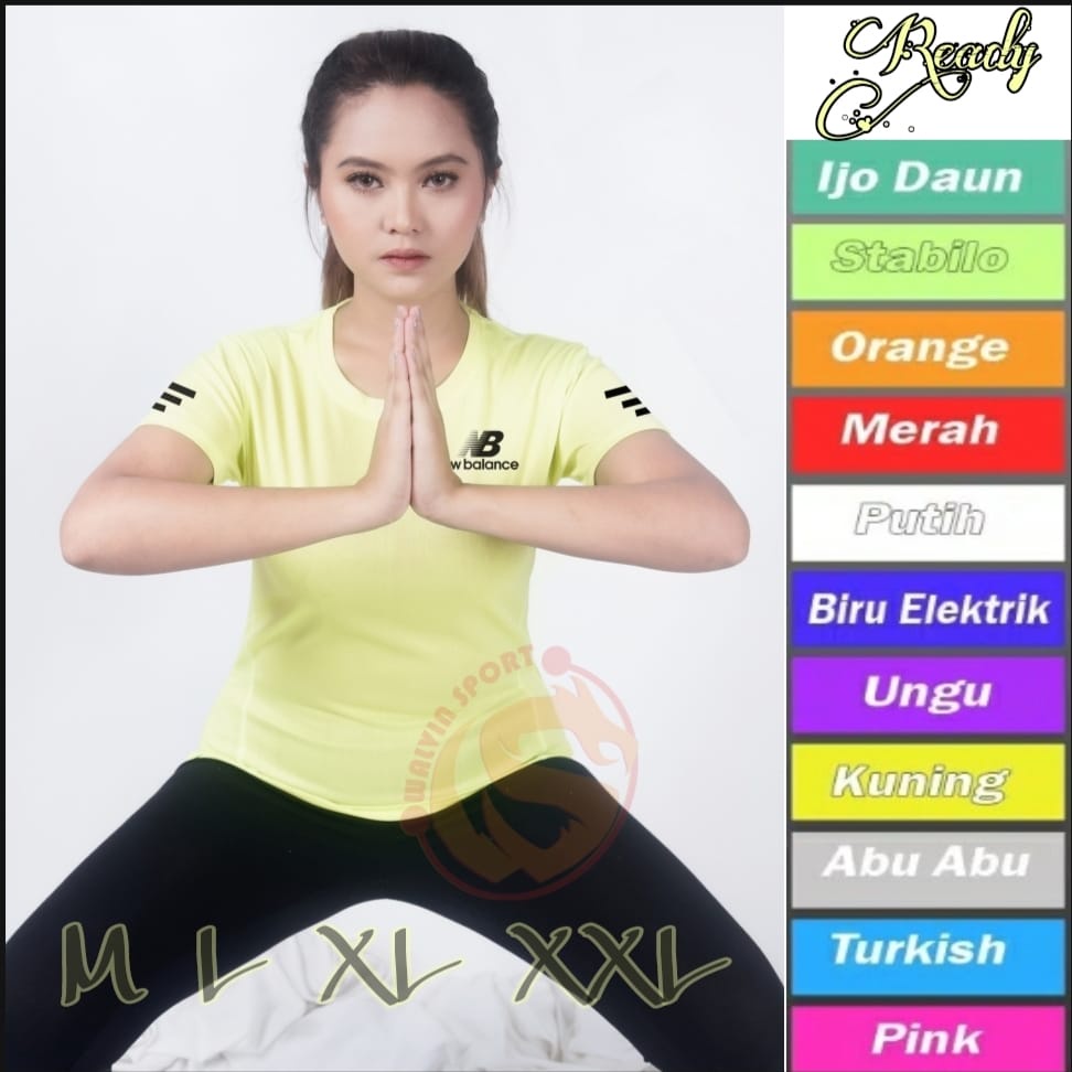 ( NB-01)Baju Wanita Training / Running Kaos Olahraga Senam Fitnes Gym Terlaris