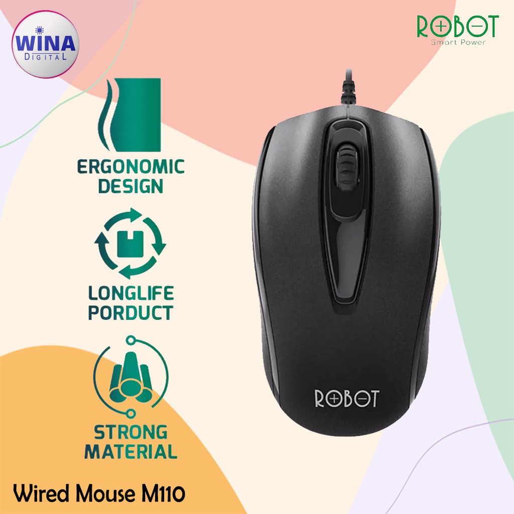 MOUSE KABEL USB ROBOT M110