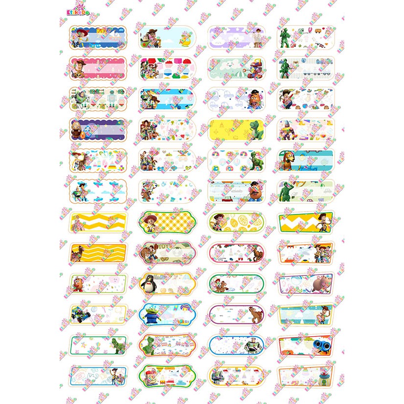 

LABEL NAMA TOY STORY 192 STIKER - ANTI AIR/ROBEK/LUNTUR -1 Nama TY1XS1