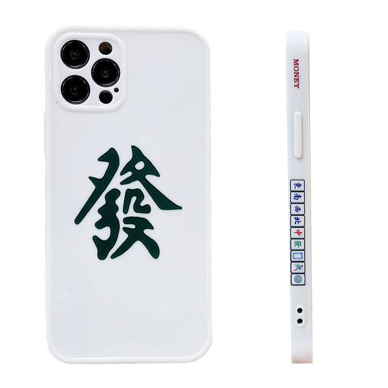 Case Desain Mahjong Gaya China Shockproof Untuk iPhone 12 11 Pro Max Xs XR 7 8 Plus SE 2020 2022