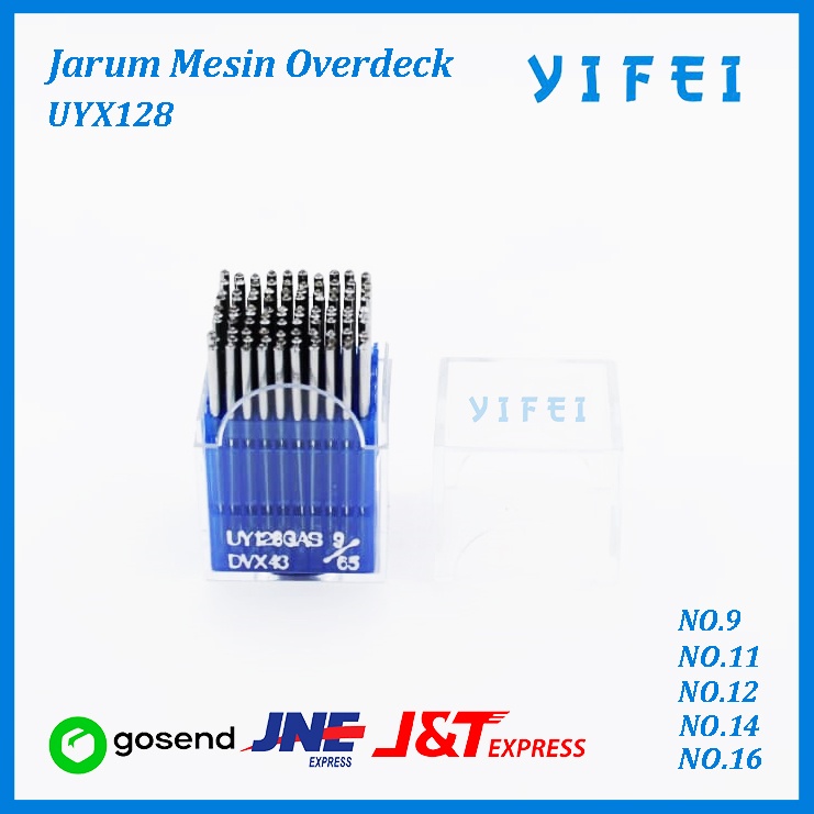 Jarum Overdeck DALI UYx128 No#11#12#14 - 11/Jarum Mesin Jahit Cam - 9