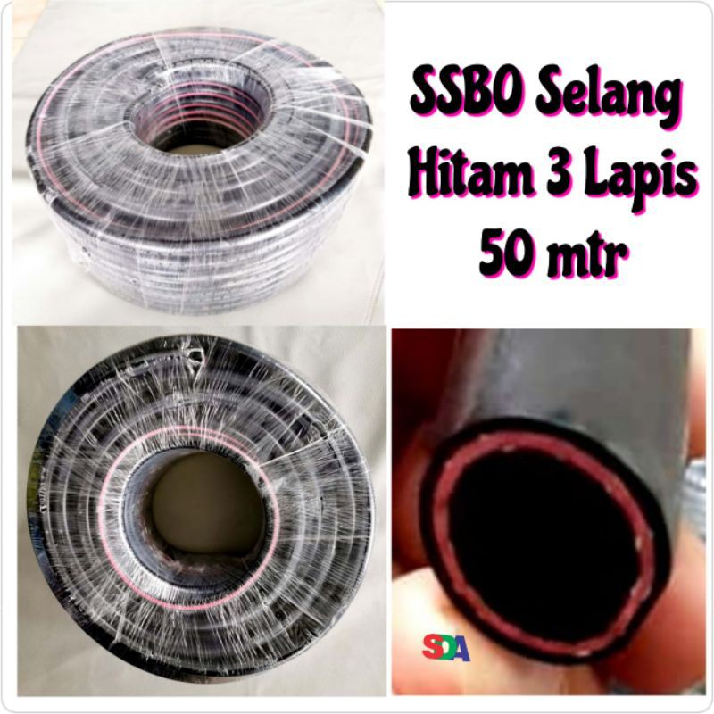 SSBO Selang Meteran Hitam 3 lapis /Orange 2 lapis Kompor Regulator