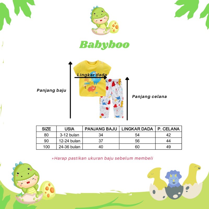 (3 bulan-3 tahun) Setelan Baju Tidur Bayi/Setelan Baju Tidur Anak/  Setelan Baju Bayi Import