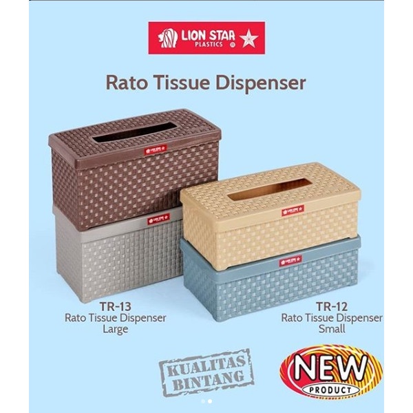 Lion Star Kotak Tisu Rato Tissue Dispenser Small TR-12