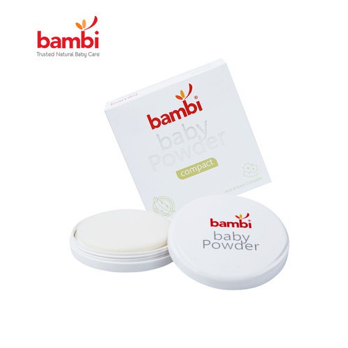 BAMBI Baby Powder Compact 40gr - Bedak Padat Compact Bayi 40gr