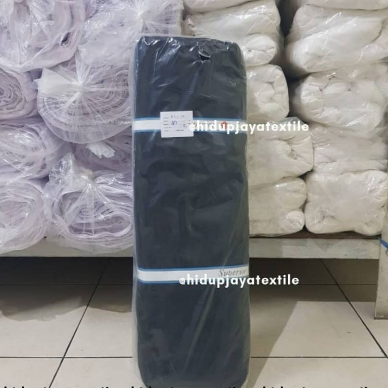 Kain BSY BESWAY Polymicro Hightwist Hitam Lb.150 isi 40 yard Kain Baju Toga Seragam