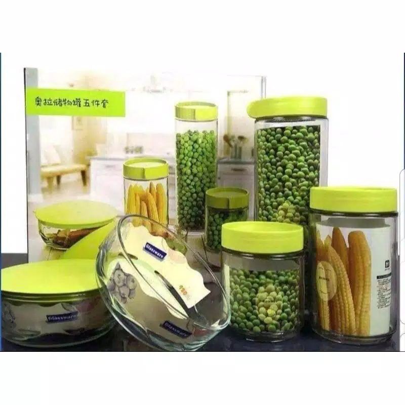 Toples Kaca Marine Bowl Set 5 Pcs Glassware free packing bubblewrap