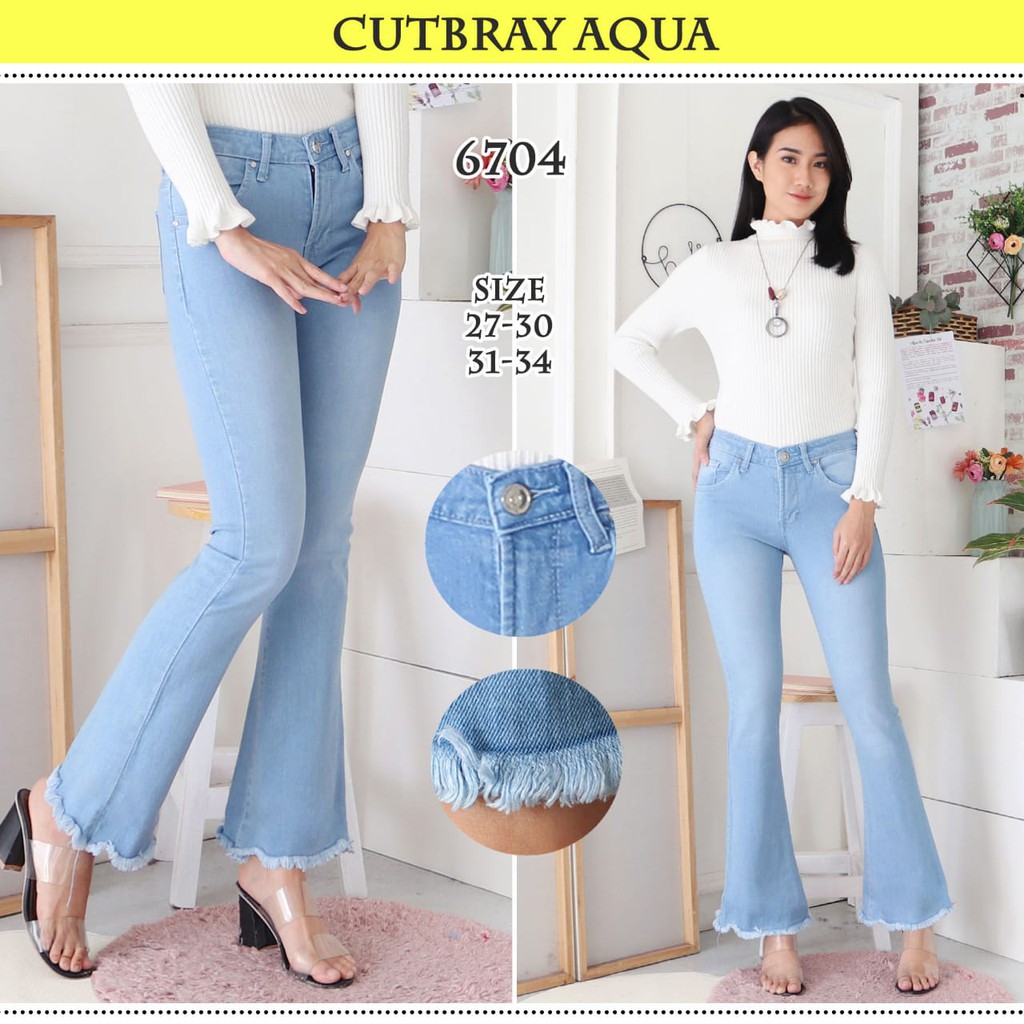 7C-G CELANA JEANS PREMIUM CUTBRAY /BOOTCUT JEANS / BIG SIZE /5 VARIANT COLOUR /27 - 34