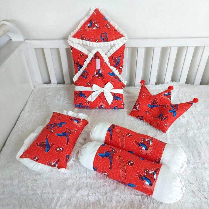 BARU SELIMUT TOPI-HOODIE BLANKET-BANTAL GULING BAYI-SPIDERMAN EE FGDB64165