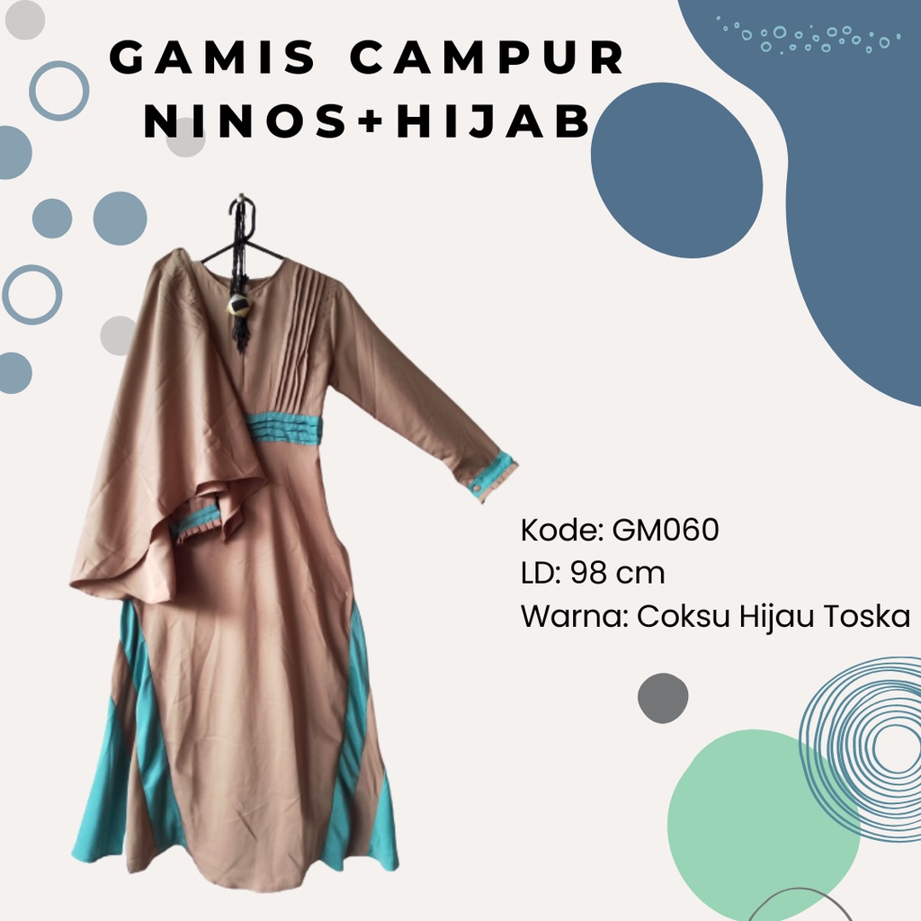 Jual Gamis Jumbo Campur Ninos Set Hijab