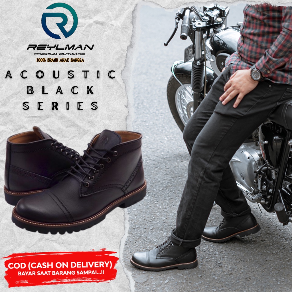 Sepatu Boots REYLMAN ACOUSTIC Black Series