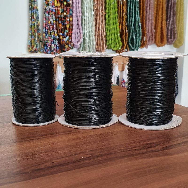 Tali korea 1.5mm Permeter  - Tali Masker - Tali Korea hitam