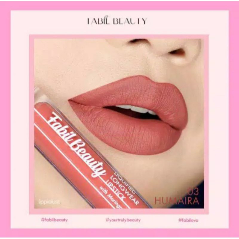 Lipstik Fabil Shade Humaira Merah Bata Nude