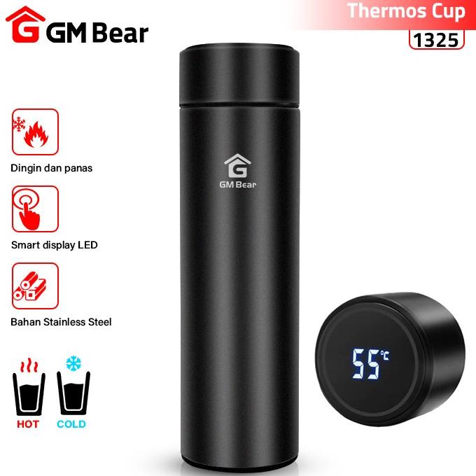 GM Bear Termos Air Panas 500ml Thermos Suhu Display LED 1325 - Tumbler
