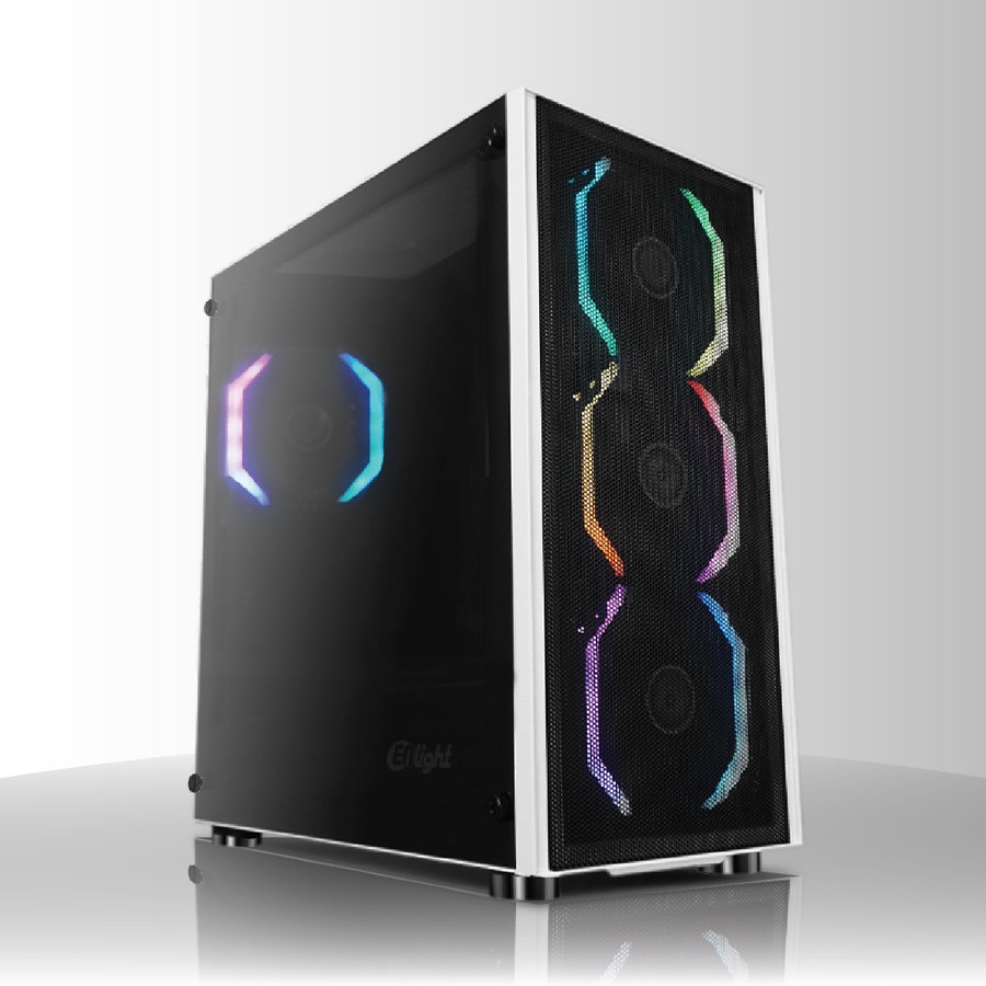 CASING PC GAMING ENLIGHT WHITE MASTER WITH FAN TWILIGHT