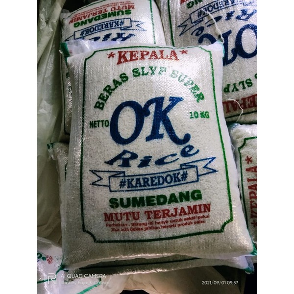 

Beras Putih 10kg pulen wangi OKRice asli Karedok-Sumedang