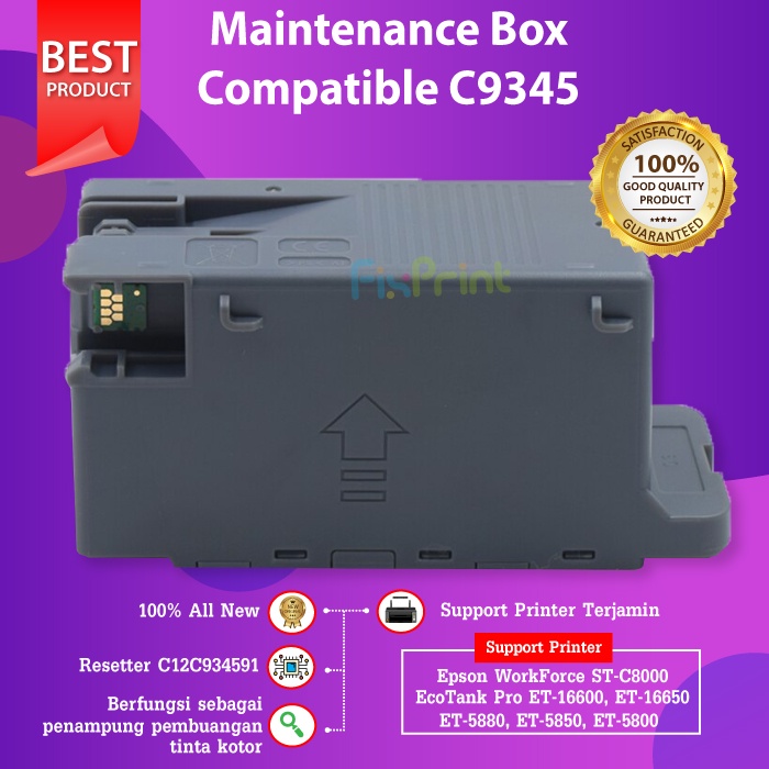 Maintenance Box Epson C9345 Printer L6550 L6580 L15150 L15160 M15140 - COMPATIBLE