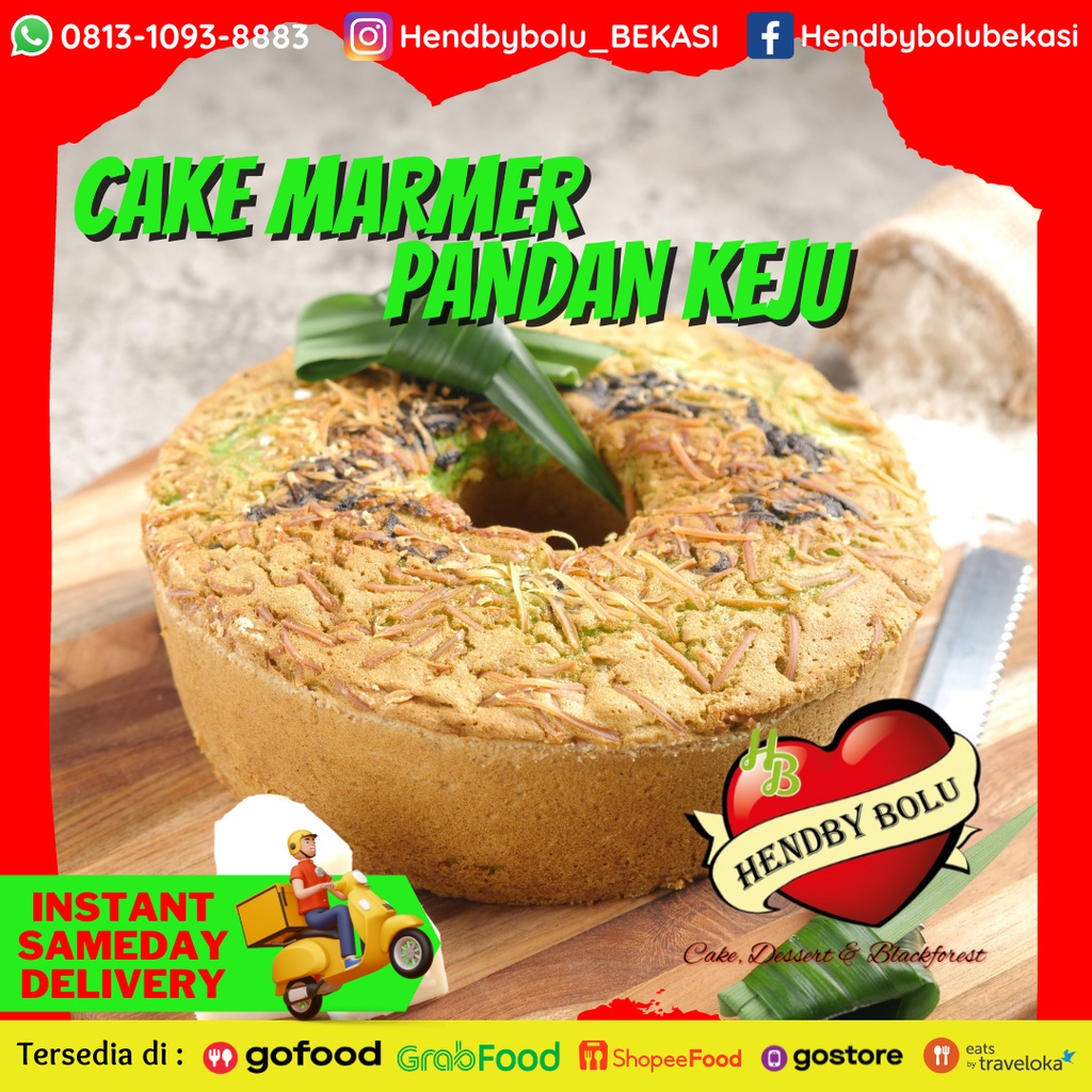 

Cake Marmer Pandan Keju / Chiffon Pandan