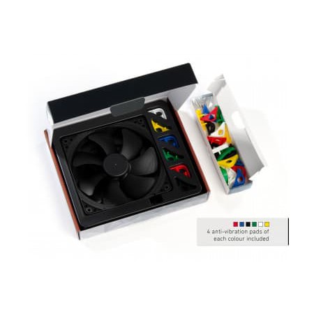 Coolerfan Noctua Chromax Swap Fan 14cm Black Fan With Multicolor Rubber - NF-A14 PWM CH.BK.S