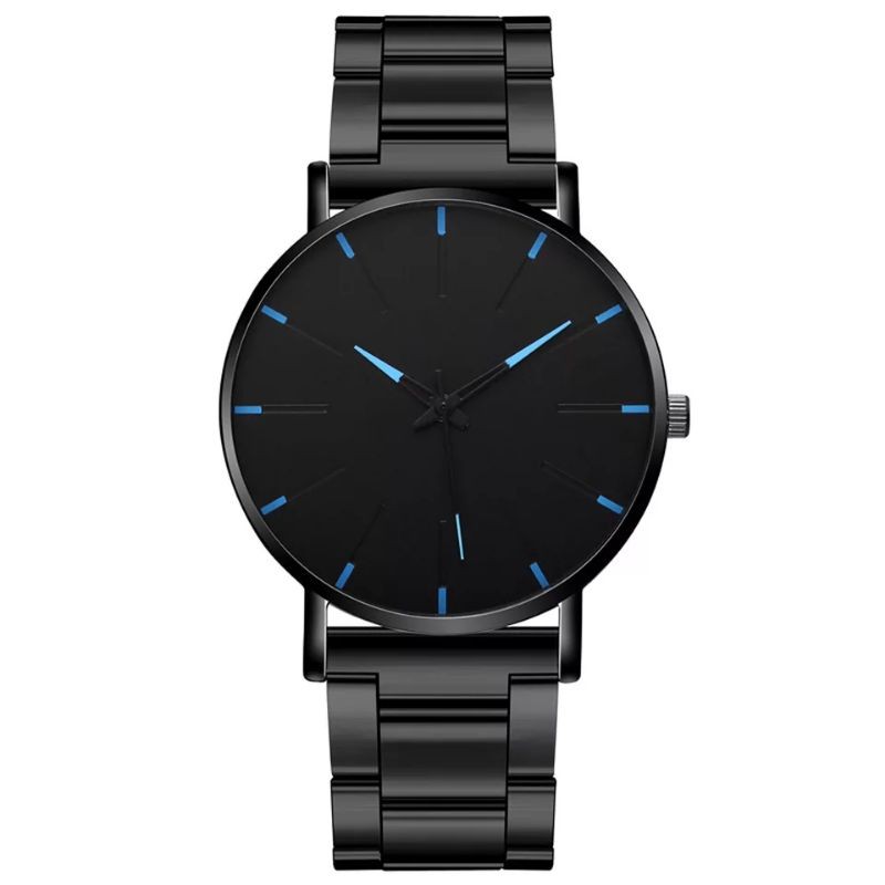 Jam tangan pria mewah 2020 Fashion ultra tipis stainless steel