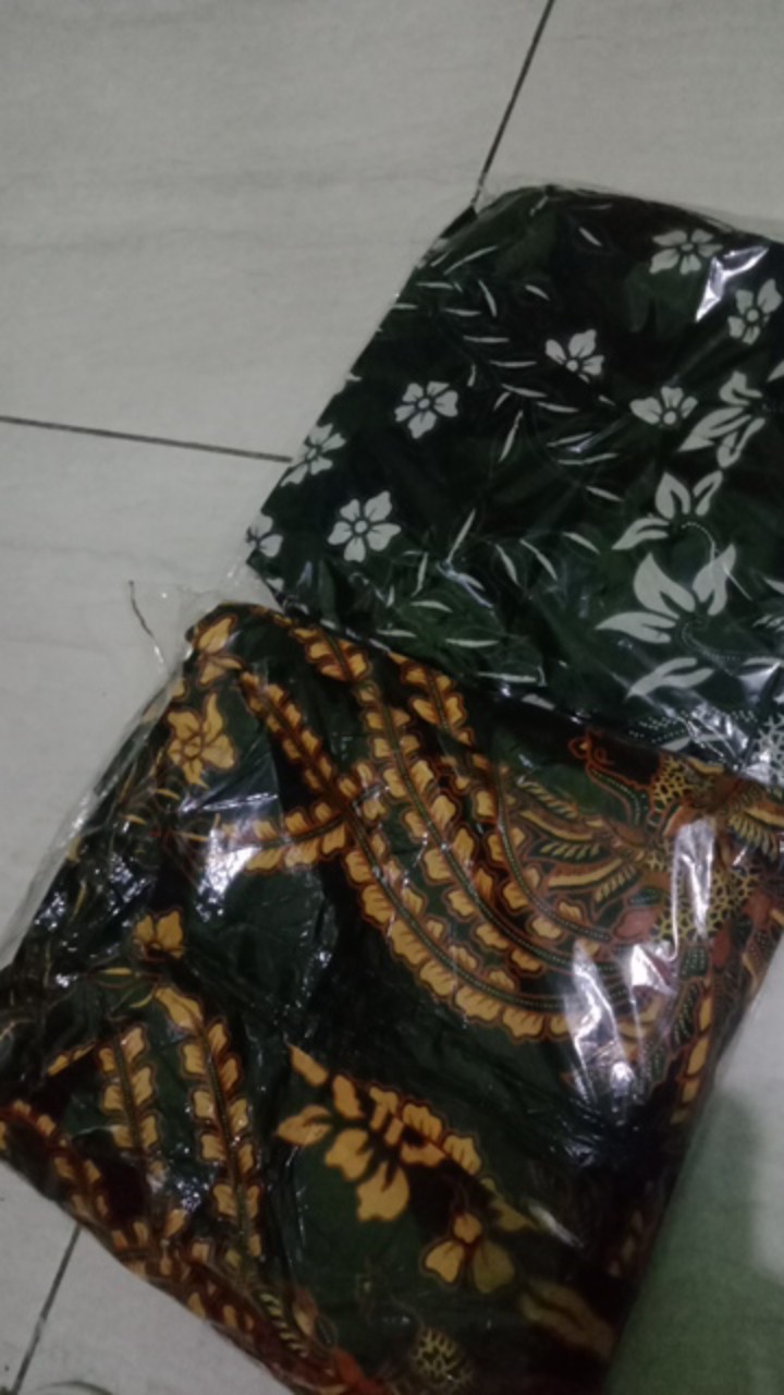 Batik Couple Gamis Maura Couple - Sania Ruffle Batik Couple Ori Ndoro Jowi Dnt Garansi Termurah