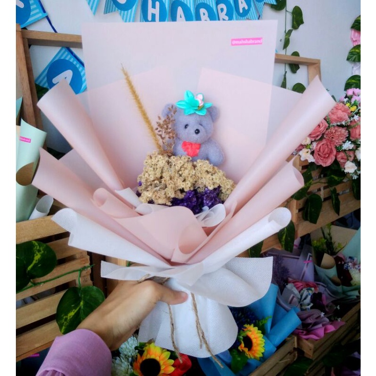 Buket Bunga Edelweis/Buket Edelweis