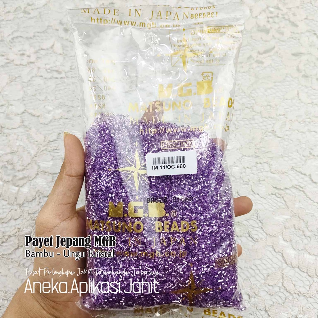 50 GRAM PAYET JEPANG MGB BAMBU PASIR UNGU KRISTAL 680