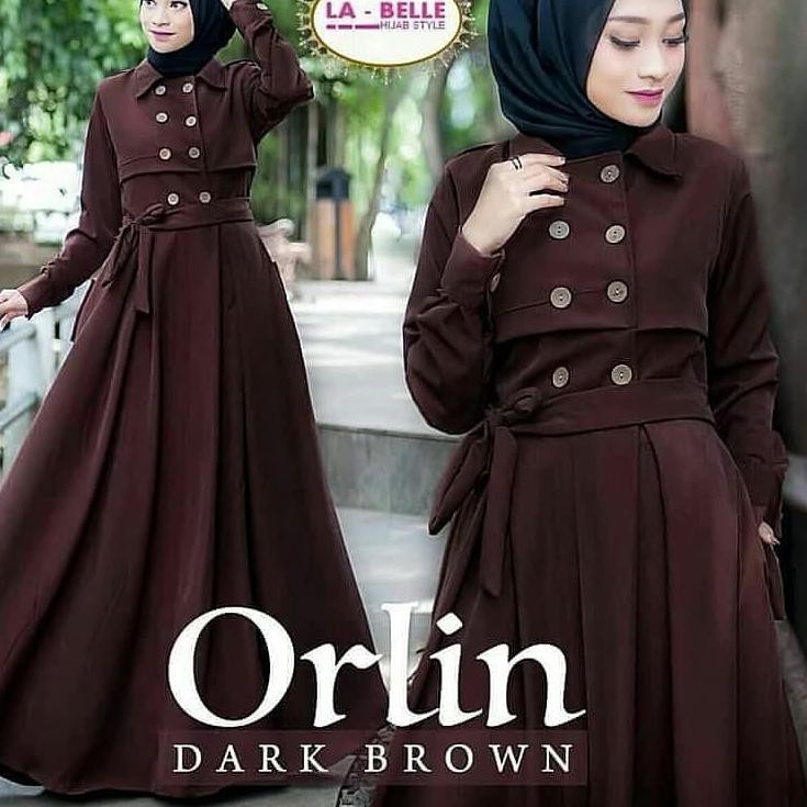 ZH 0656 ( ORLIN ) GAMIS SYARI MAXMARA POLOS/GAMIS BALOTELLI  BUSUI MURAH ""