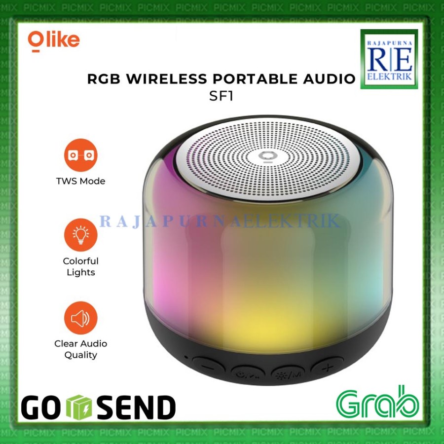 Olike Portable wireless Speaker RGB Light Bluetooth Smart TWS ORIGINAL