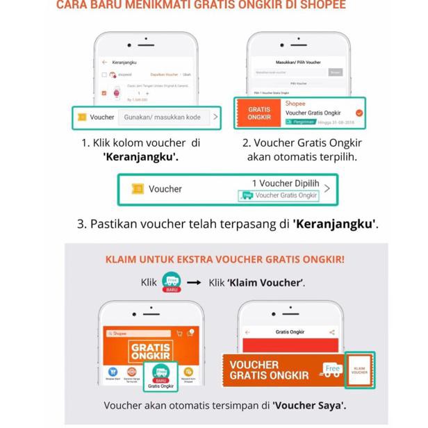 Bisa Cod Cara Menggunakan Kupon Gratis Ongkir Shopee Indonesia