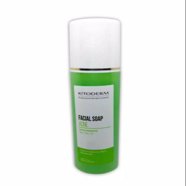 Kitoderm Facial Soap Acne Tea Tree Oil 100 ml Original / Sabun Wajah Jerawat