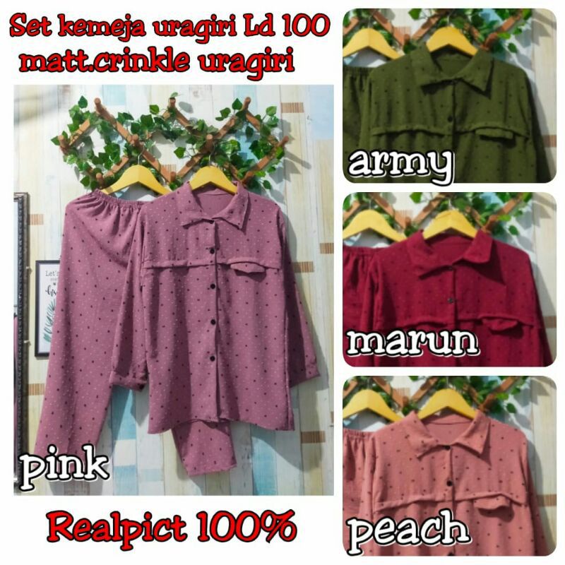 SetCel Crinkle Rubi Uragiri / One set Crinkle Rubiah Terbaru