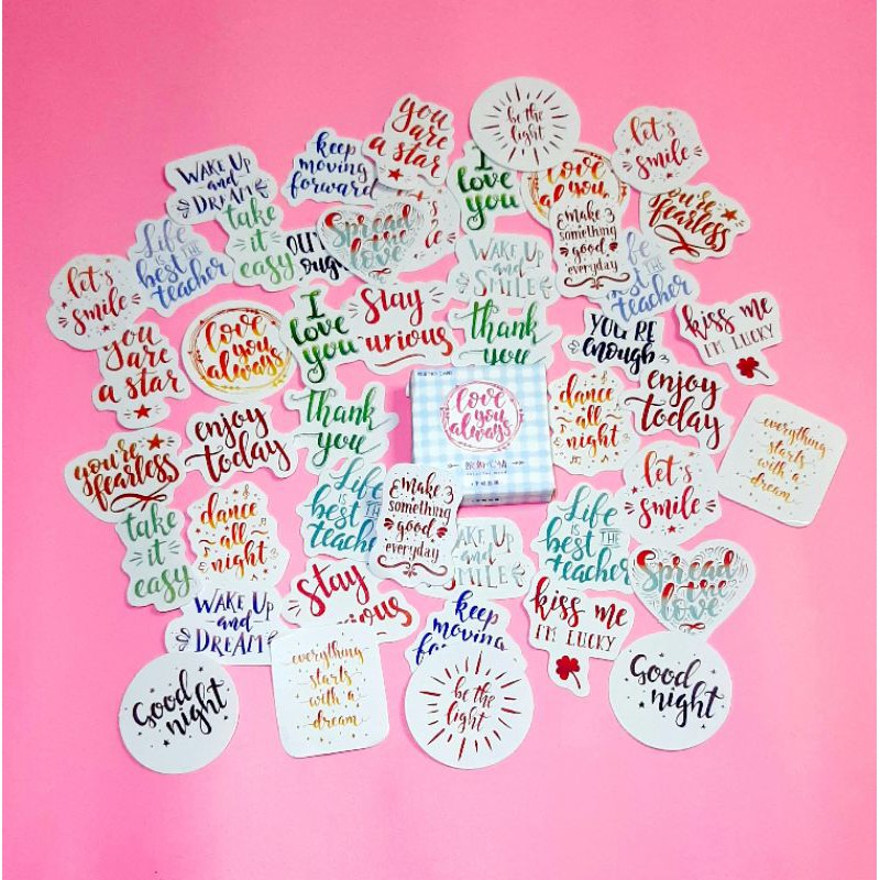 

45pcs Sticker Kawaii Colourful Mood