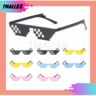 ♥TMALL88♥ Kacamata 6 Design Mosaic Kacamata Hitam Wanita/Pria Small B12