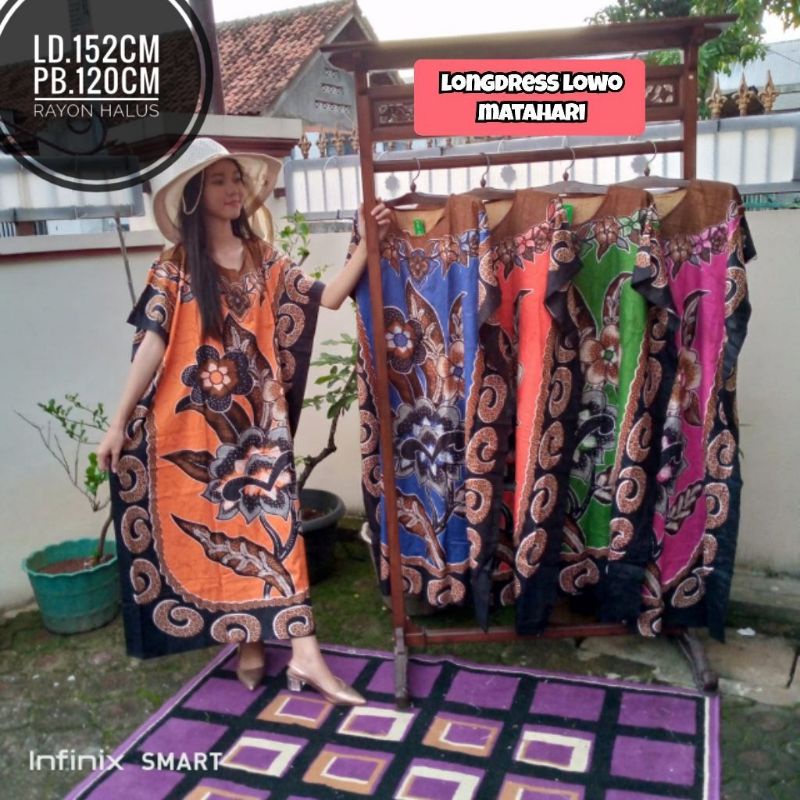 daster kekinian jumbo lowo bali longdress kelelawar sedap malam tali serut muat bb 100kg realpict-Matahari