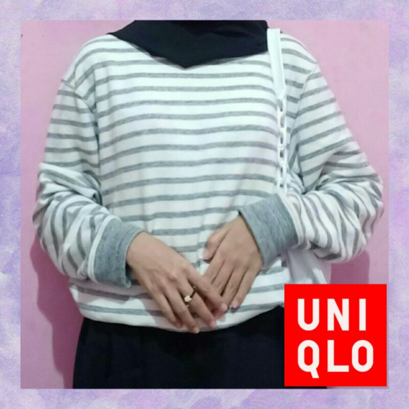 CREWNECK STRIPE UNIQLO