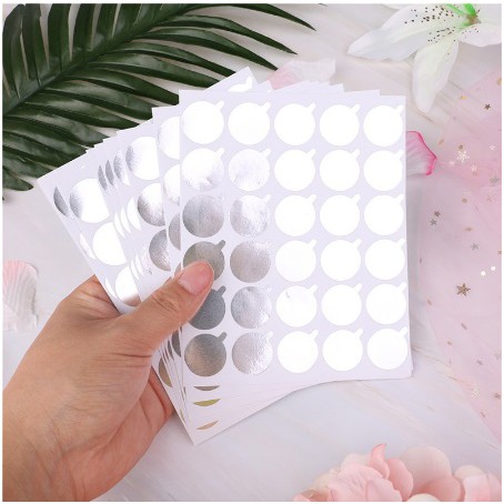 [ 5 lembar = 150pcs sticker ] Sticker Disposable Eyelash Glue Holder Pallet Eyelash Extension