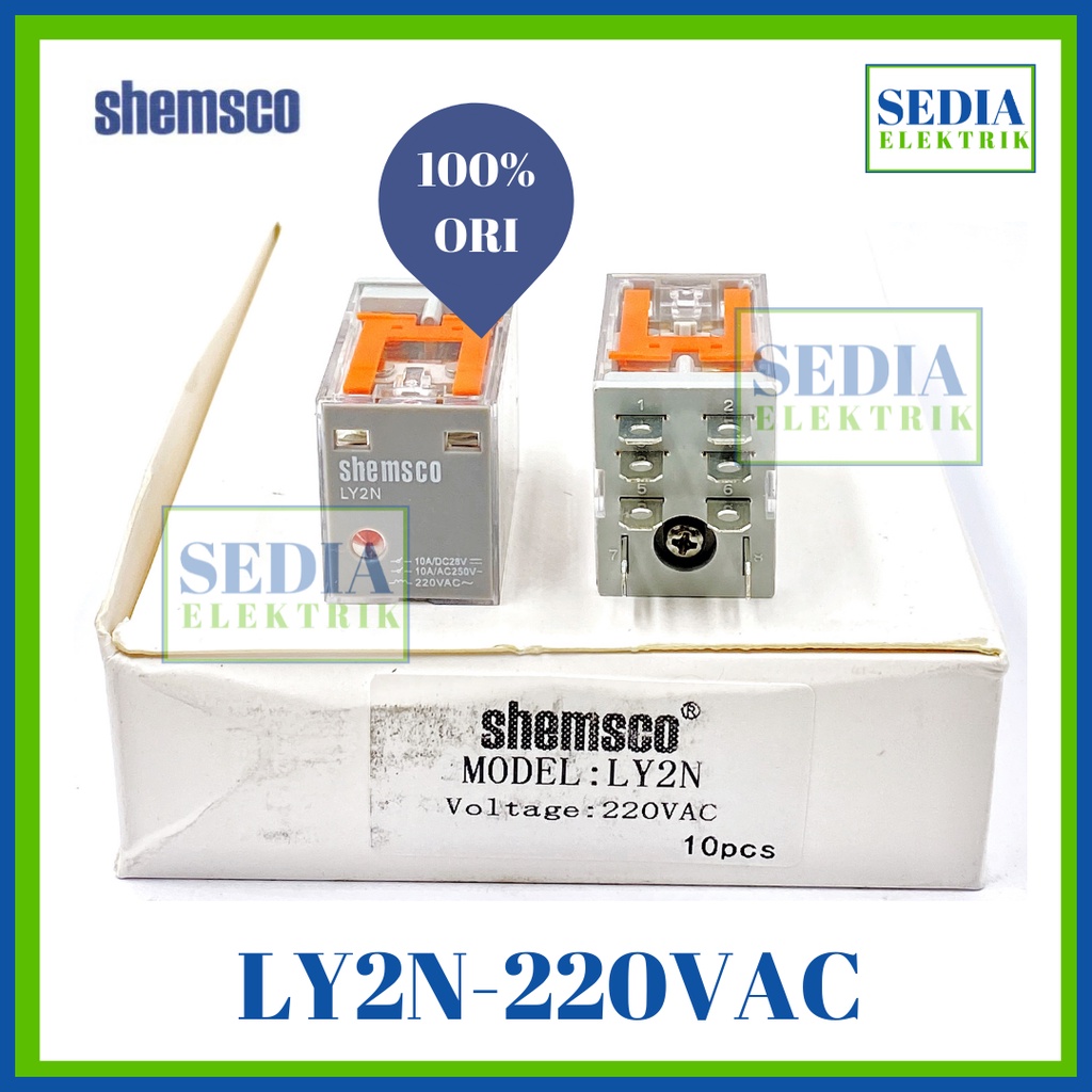 Jual Shemsco Relay Ly N Vac Ly N Vac Sama Omron Ly N Shopee