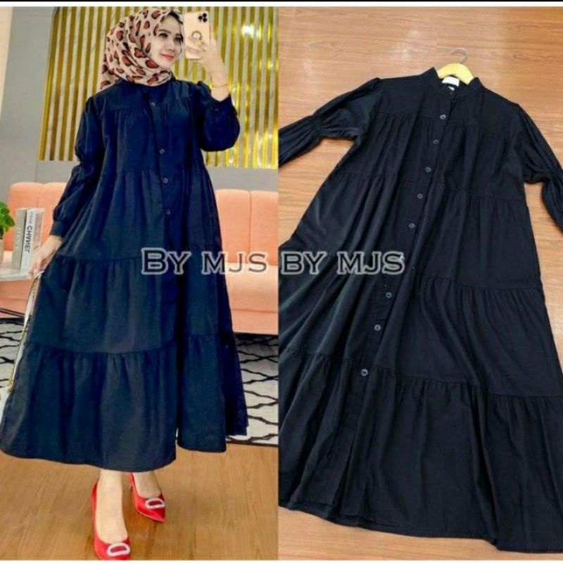 MIDI Dress Zoya /MIDI dres polos susun /Gamis MIDI dres susun busui /Gamis MIDI dres murah / MIDI dr