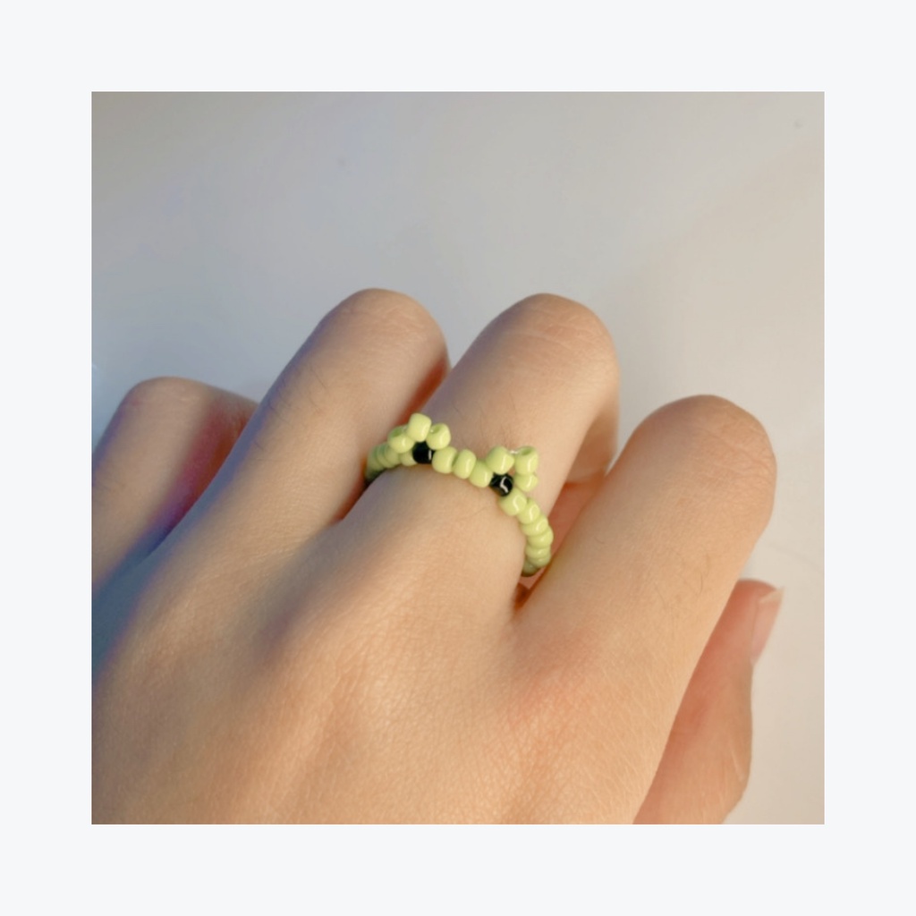 Animal Series Beads Ring | Cincin Manik Manik | Cincin Korea | Trending | Murah | Unisex | Bisa COD