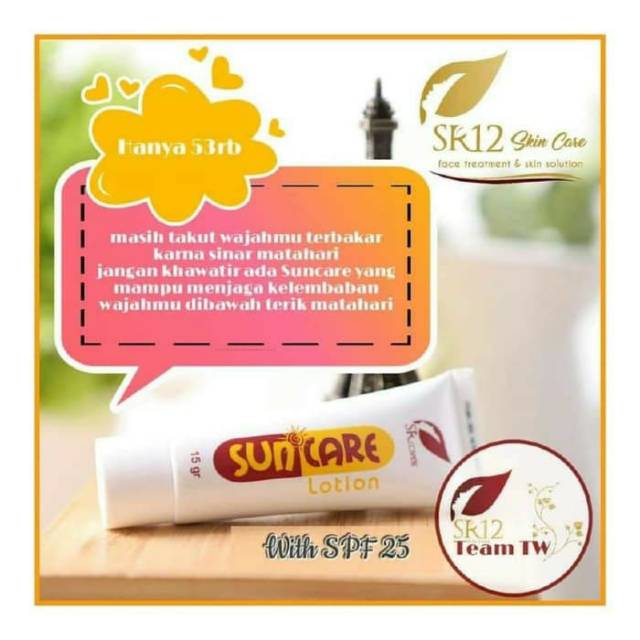 Suncare sunblock SR12 BPOM ORIGINAL