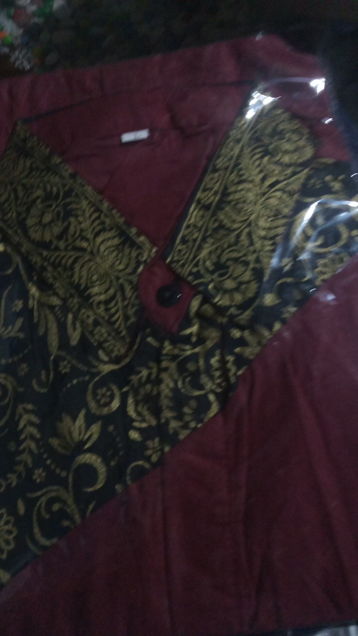 Kemeja Batik Koko Kombinasi Prada Terbaru