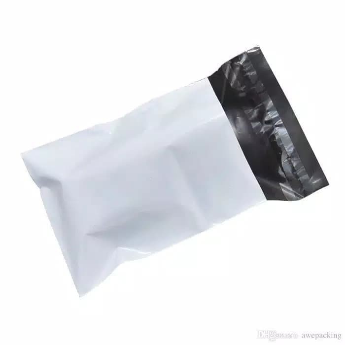 

Plastik Lem packing olshop Polymailer Warna White uk 32x43 cm