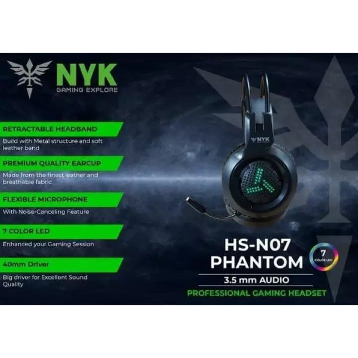 Headset Gaming NYK NEMESIS HS-N07 PHANTOM