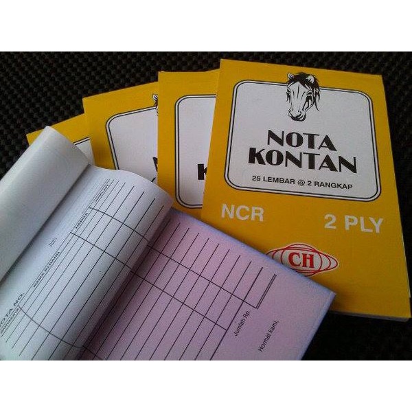 

Nota kontan kecil 1 ply , 2 ply dan 3 ply / Nota rangkap kecil