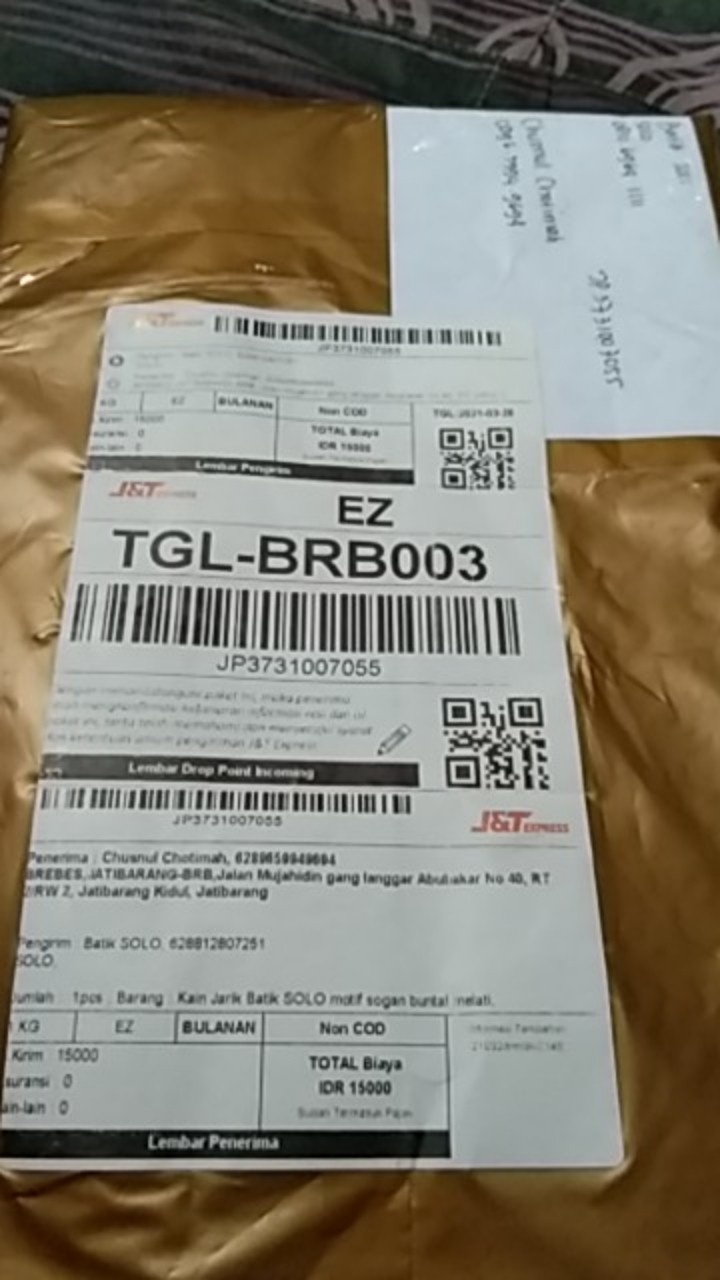 Kain Jarik Batik Solo Motif Sogan Buntal Melati