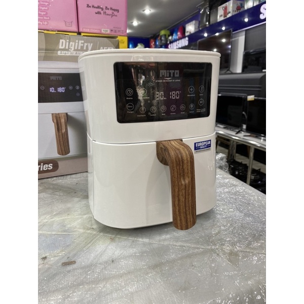 AIR FRYER MITO AF1 PUTIH AF-1 / DIGIFRYER MITO 4 LITER AF-1 WHITE LOW WATT WOOD SERIES