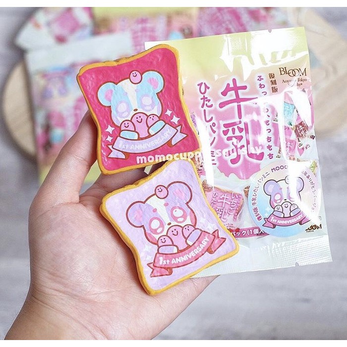 Squishy licensed mini toast Moosh by ibloom ( 100% ORIGINAL JAPAN)