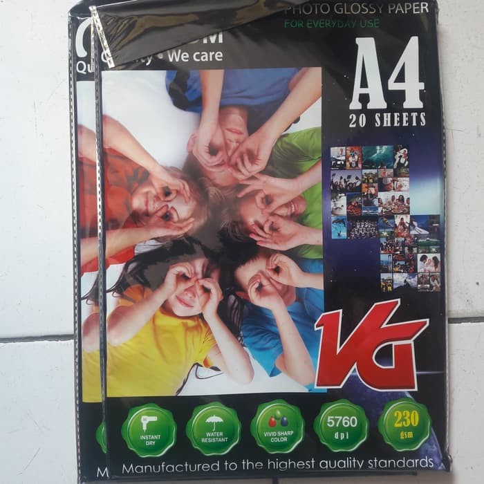 

Kertas Photo Glossy A4 230